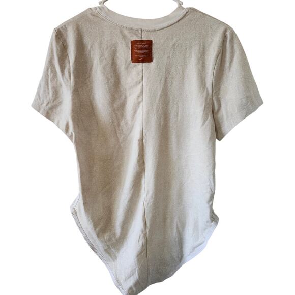 Nike XL Winged Goddess of Victory Short Sleeve Bodysuit One Piece Top Cream - Picture 2 of 8